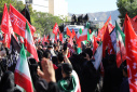 گزارش تصویری حضور جامعه دانشگاهی دانشگاه زابل در مراسم وداع و تشییع رهبر شهید انقلاب اسلامی در شهر مشهد مقدس