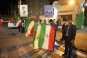 گزارش تصویری از پرچم گردانی و عرض ارادت به پرچم مقدس جمهوری اسلامی ایران توسط دانشگاهیان دانشگاه زابل در دویست و بیست و یکمین شب از اجتماعات مردمی