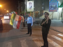 گزارش تصویری از پرچم‌گردانی و عرض ارادت به پرچم مقدس جمهوری اسلامی ایران توسط دانشگاهیان دانشگاه زابل در دویست و بیست و دومین شب از اجتماعات مردمی