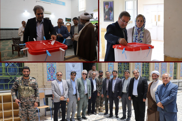 مشارکت و حضور خانواده دانشگاه زابل در دور دوم چهاردهمین دوره انتخابات ریاست جمهوری